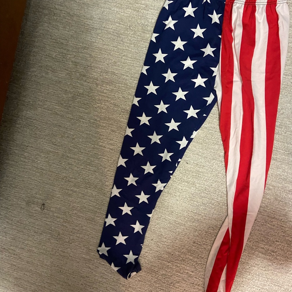 American flag leggings